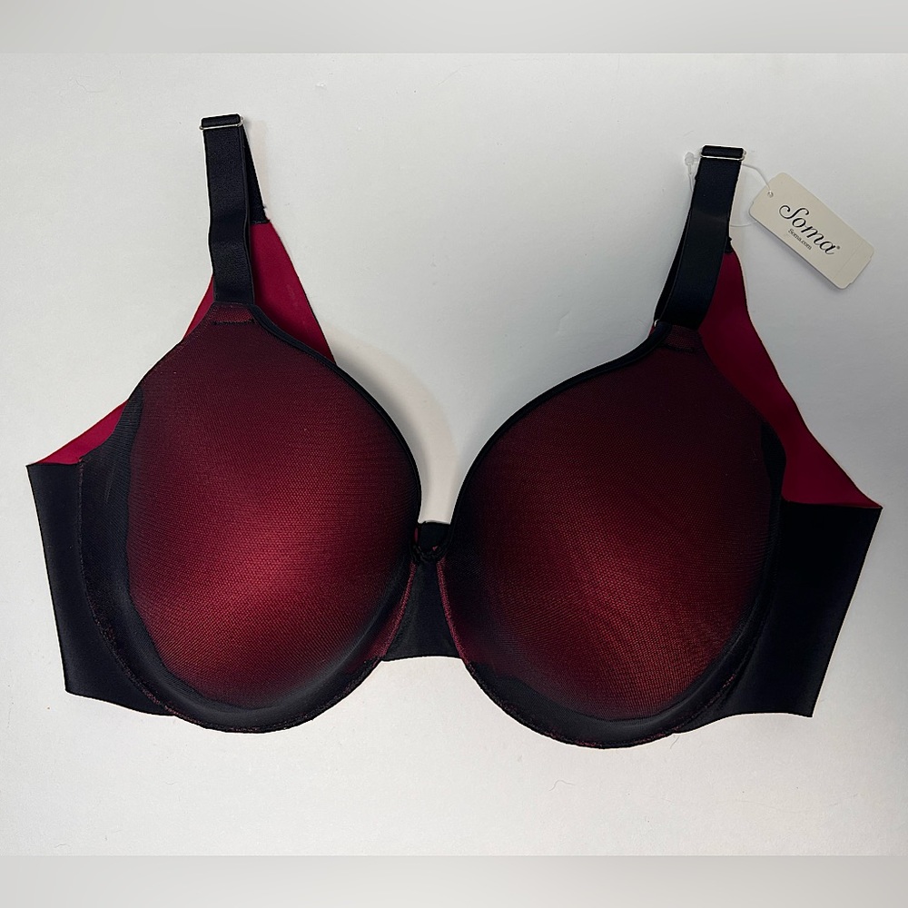 New Soma Intimates 40DD Vanishing Back FC Mesh Lace Trim with tag, NWT
